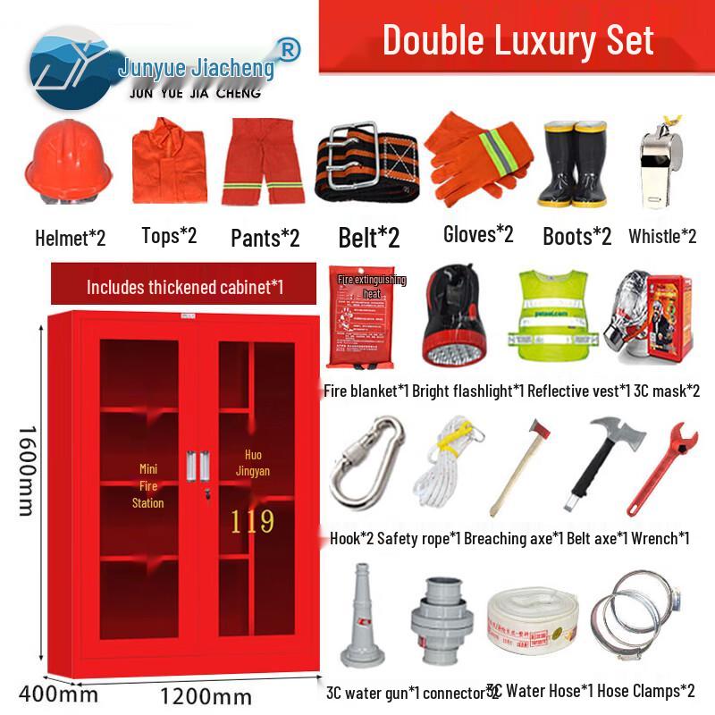 Miniature Fire Station & Emergency Equipment Cabinet