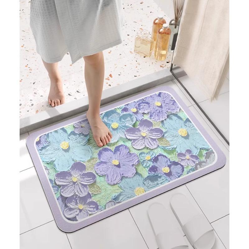 Italian Bathroom Floor Mat Diatom Mud Quick-drying Floor Mat