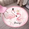 Cute Cartoon Nordic Round Carpet for Bedroom and Dressing Table