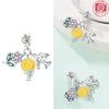 Summer Cocktail Pendant Copper Colors Charm Beads Fit Original Charms Bracelet Beads For Women Jewelry Making Gifts