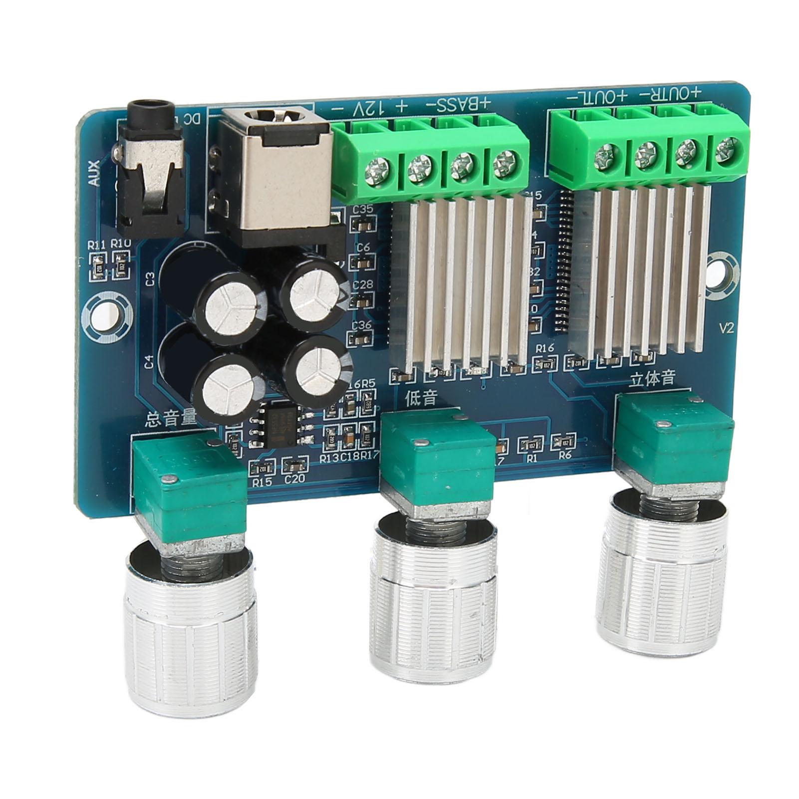 

Digital Power Amplifier Board DC 12V 2.1 Channel Stereo Digital Subwoofer Power Amplifier Board