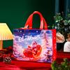 Christmas Santa Claus Non-Woven Gift Bag - Festive Cross-Border Handbag