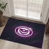 Portsmouth FC Design Kristall-Samt-Teppich Gemütlich Nicht?Rutschfester Teppich mit Aufdruck für Schlafzimmer Wohnzimmer Eingang