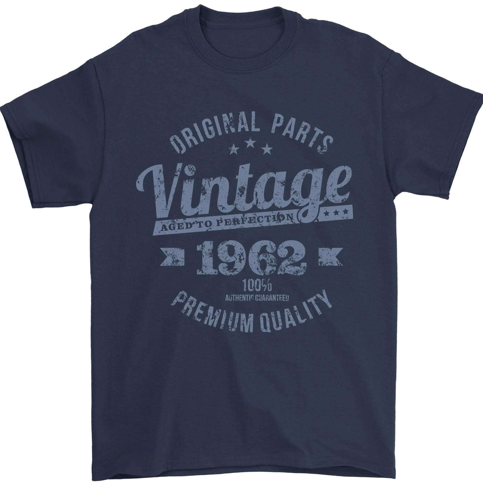 Vintage Year 64th Birthday 1962 Mens T-Shirt 100% Cotton S разноцветный