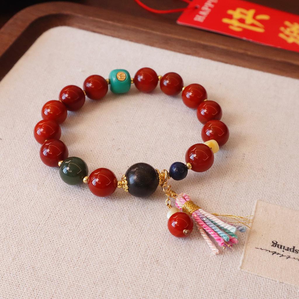Original design natural Nanhong agate bracelet braceletfashion women daily jewelry gift