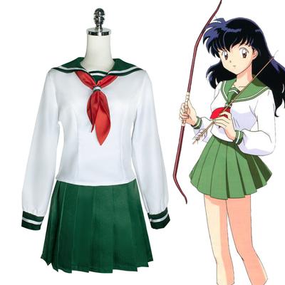 Anime Cosplay InuYasha Higurashi Kagome Femei Fete Uniforme Cămașă Costum Fusta Halloween Carnaval Costume Adulte