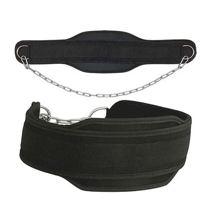 Heavy Duty Weight Lifting Belt with Chain Dipping Belt Pull Up Chin Up Kettlebell Barbell Fitness Bodybuilding Gym Thick Belt