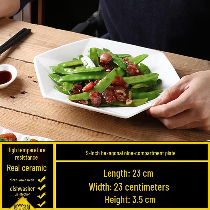 Japanese Style White Ceramic Deep Serving Plate