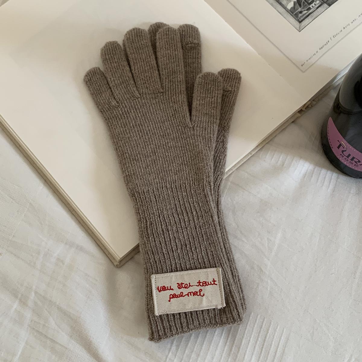 Новые милые вязаные перчатки с кроликом, женские зимние варежки, заводской аутлет, меховые перчатки, женские зимние перчатки, женские варежки для девочек 2024 One Size