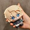 Neue Süße Genshin Impact Varka 10cm Mini Baumwoll-Plüschpuppe Mondstadt Ritter Hauptmann Anime Spiel Rucksack Anhänger Sammlerstück Weiches Geschenk für Genshin-Fans