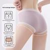 Ladies Spring and Autumn High Waist Abdominal 7A Antibacterial Extended Crotch No Trace Briefs