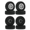 RCGOFOLLOW Wheel Rims Tyre Durable For 1/16 WPL MN B1 B16 B36 B14 B24 C14 C24 C34 D90 MN99S MN45 On-Road Vehicles