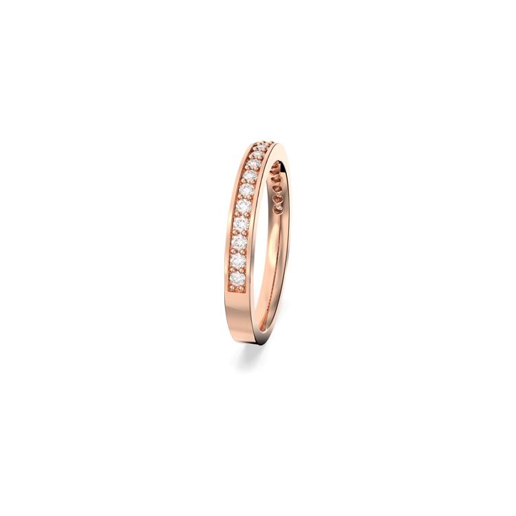 Swarovski Matrix Rings Womens Rose Gold