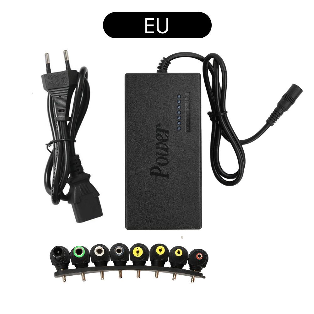 Universal Laptop Power Adapter EU/US-Plug AC 100-240V to DC 12-24V 96W Adjustable Portable Charger for Dell Toshiba Asus Laptops