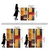 Piece Set High Definition Digital Printed Curtainmulticolored Patchwork Style Abstract Colorful Weave Pattern Rughome Decor Curtains Made Of Polyester