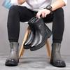 Winter eerste laag rundleer heren katoenen schoenen wol leer outdoor fluweel warm hoge top leren schoenen sneeuwlaarzen herenschoenen