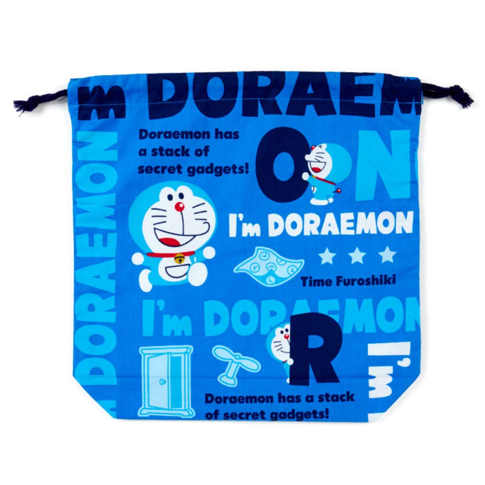 Sanrio Doraemon Gusseted Drawstring Bag (I'm DORAEMON)