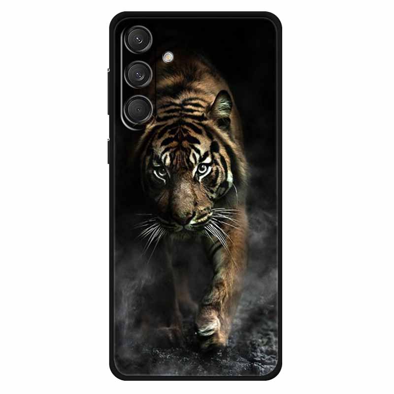 For Samsung M55 5G Case Soft Silicone Lovely Cat Fashion Phone Cover For Samsung Galaxy M55 Cases Bumper on for GalaxyM55 Lion
