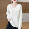 Women's Cashmere Sweater Qinghe Cashmere 30% Cashmere 70% Wool Autumn and Winter Pullover Warm and Fashionable