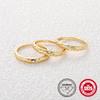 Fashion Style S925 Sterling Silver Size Star Mozambican Diamond Women'S Wedding Ring Ring