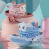 1Pc Baby Shower Cartoon Clockwork Boat Toy Children Clockwork Ship Kids Toys Cute Water Boy Flo P9A4