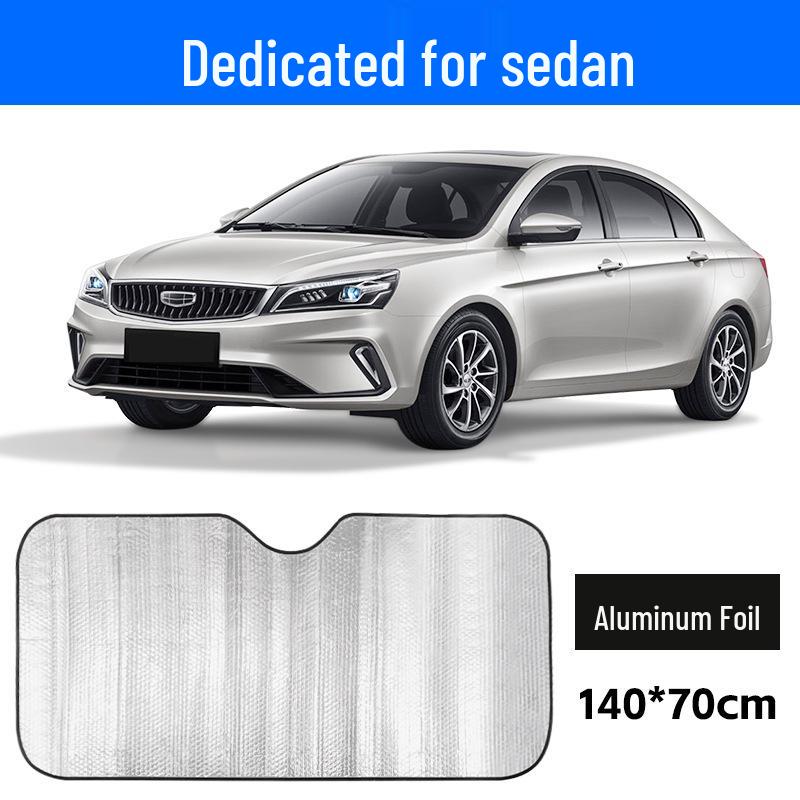 Aluminum Foil Car Windshield Sunshade - Heat Insulation & Sun Protection