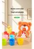 Montessori Baby Concentration Training Set: Ball, Cups, Color Recognition, Matching, Spoon, Hand-Eye Coordination Toy