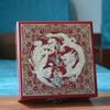 Vintage Filigree Jewelry Box with Copper Wire Inlaid Shells High Gloss Piano Lacquer Pingyao Polished Lacquerware