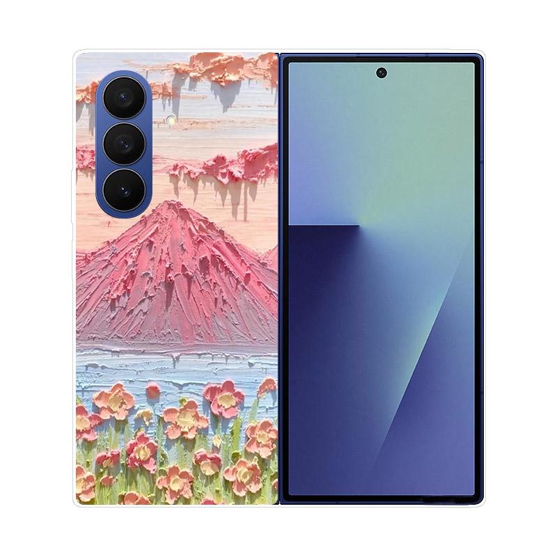For Samsung Z Fold7 Case Clear Hard PC Folding Cover For Samsung Galaxy Z Fold 7 6 5 4 3 Fold6 Shockproof Transparent Back Funda