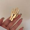 Jewelry Accessories Stereoscopic Rings Zinc Zinc Alloy Gothic Rings Cute Hand Shape Finger Buckle  Gift