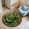 Snakes & Green Dragons Pattern Round rug,Carpet Rug for Living Room Bedroom Playroom ,Non-slip Floor Mat,Holiday Gifts and Birthday Gifts.