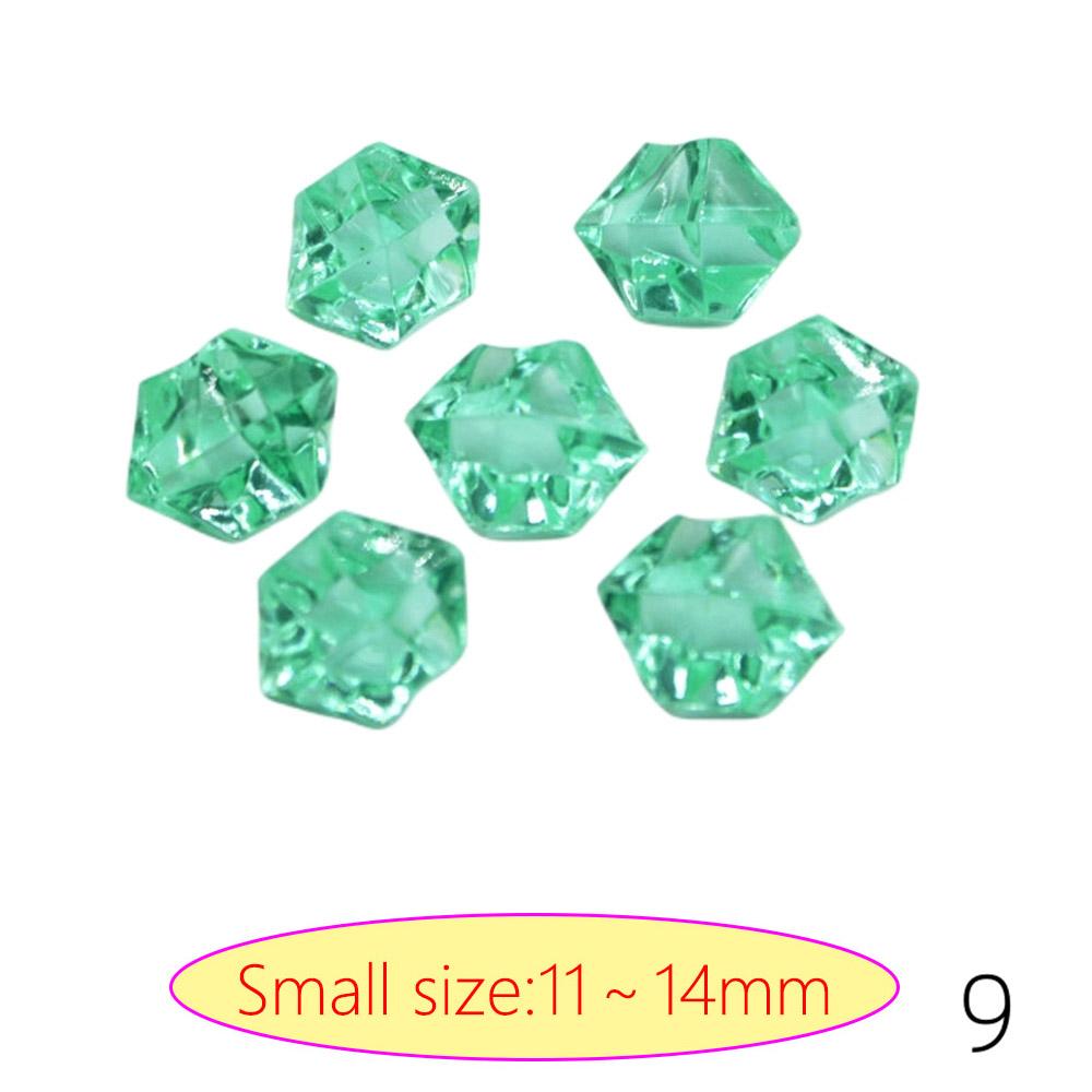 Acrylic Diamond Crystal Ice Rock Stones Vase Gems Confetti Table Scatter Beads Wedding Party Home Decor 100pcs 19 Color 11x14MM