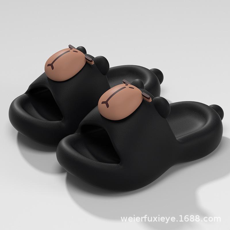 

Capybara children s summer cartoon sandals for boys, cute baby slip-on slippers with a soft, non-slip sole 18Code【Inner Length18CM