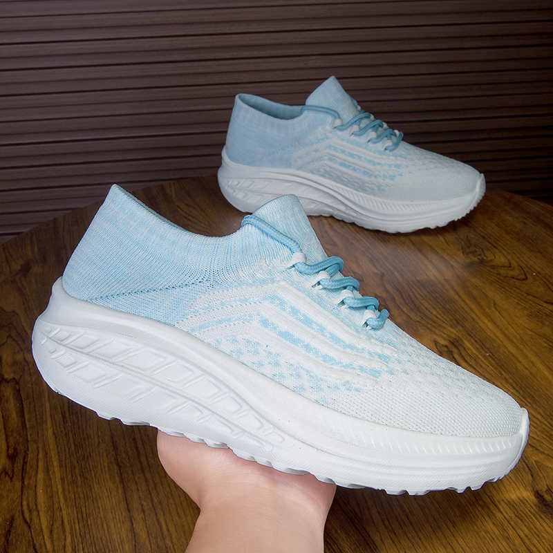 Fashion Round Tip Big Sole Women's Stylish Sneakers Casual Brand Shoes Women Luxury Trainers For Womans Sport Functional Loafter