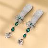 Diamond-Encrusted Long Bell Fringed Hairpin, Ethnic Bohemian Light Luxury High-End Hair Accessories For Women