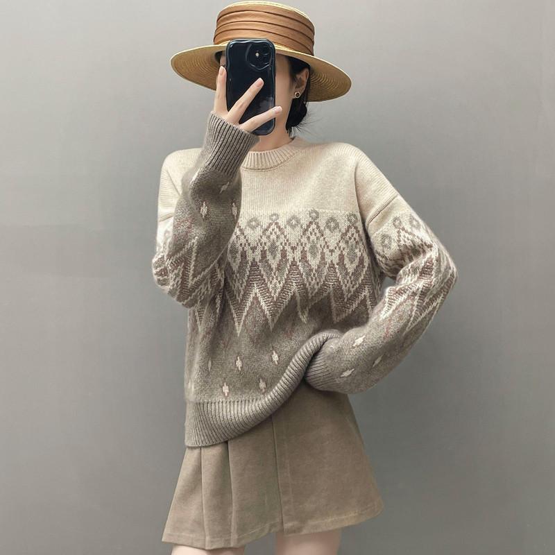 Qinghe 100% Pure Cashmere Women's Sweater - Ultra Soft Luxury Winter Pullover