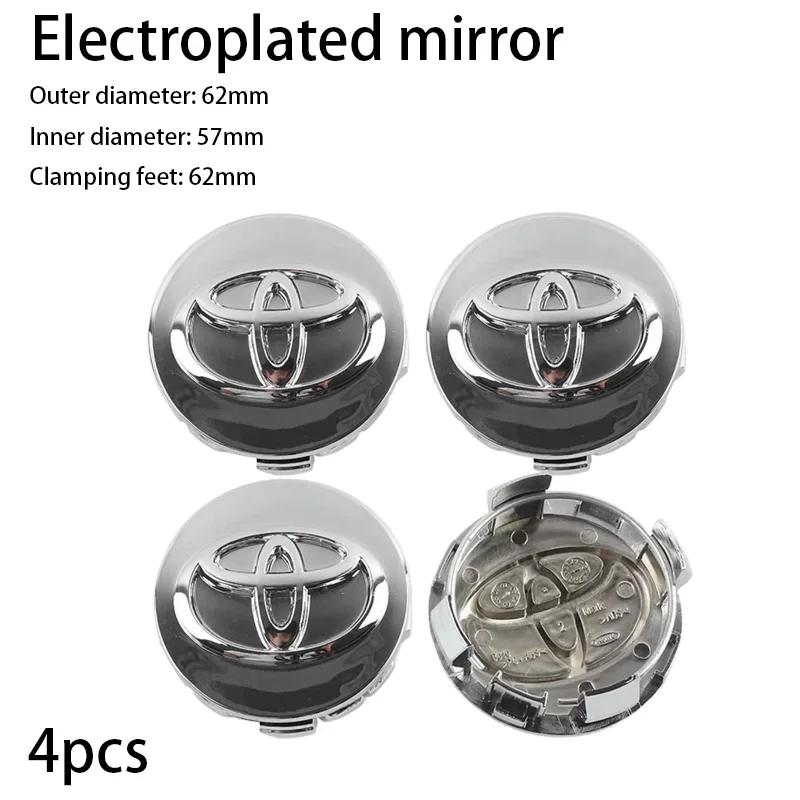 4pcs 62mm Hub Center Cover for Toyota Corolla Camry Hilux CHR RAV4 Prado Prius Yaris Tacoma Lande Kuluze Highlander Reiz Vios