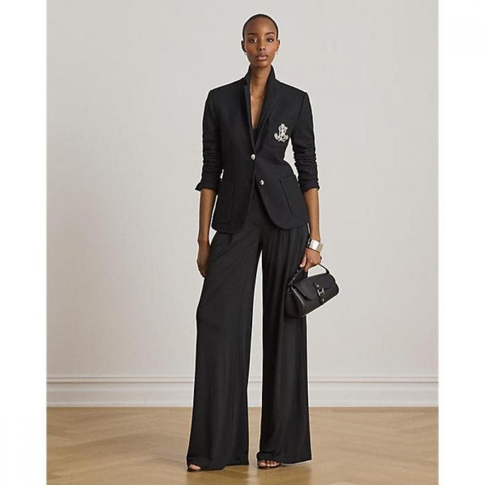Lauren Ralph Lauren Pleated Stretch Jersey Wide Leg Pants Wmlrpntsbv20386001 0