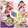 Axroad Mall 6-Fächer Hitzebeständiges BPA-freies Silikon Donut-Formen-Set - 3 Farben, 27,5 x 17,5 x 3 cm, für Donuts, Kuchen, Kekse, Muffins
