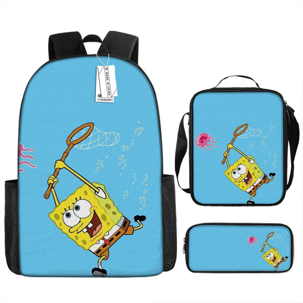 

Spongebob Squarepants Children S School Bag Male And Female Students Backpack Kindergarten Cute Cartoon Backpack Pencil Bag pencil bag