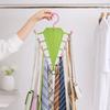 V-Shaped Hanging Rack with 10 Hooks Double Sided Hanger 360° Swivel Hook Closet