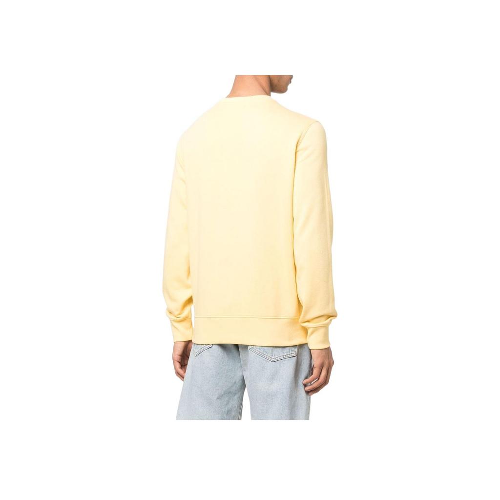 Polo Ralph Lauren Ss22 Cartoon Animal Pattern Printed Crew Neck Loose Casual Long Sleeve Sweatshirt Men sweatshirt Yellow 710853308-012