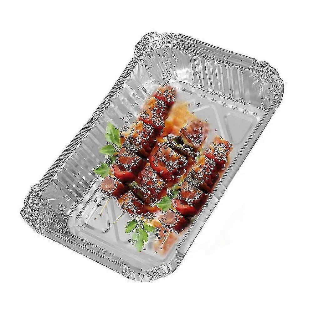 25pcs Aluminum Foil Grill Drip Pans -21.3*14.3*4.3cm