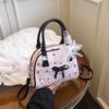Premium Printed Bow Shell Bag Women's New Commuter Pillow Bag Retro Women's Bag