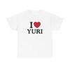 Retro I Love Yuri Shirt GL Graphic Neck Short Sleeve T-shirts for Fan Gift High-quality Unseix Sportswear Clothing Top