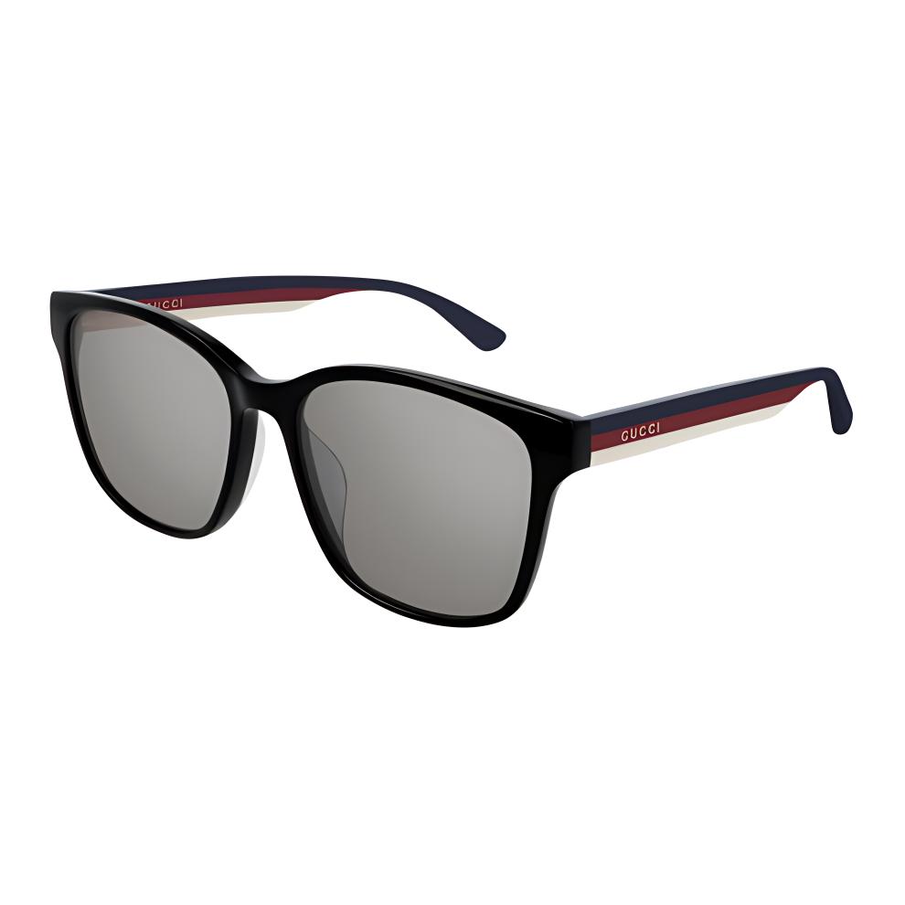 

GUCCI Striped Acetate Square Sunglasses for Men in Black 56 чёрный