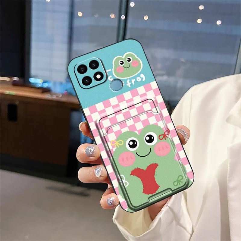Cover Full wrap Phone Case For OPPO A15 4G/A15S/A35 2021 Durable Anti-knock Card sleeve Graffiti Soft case Cute TPU