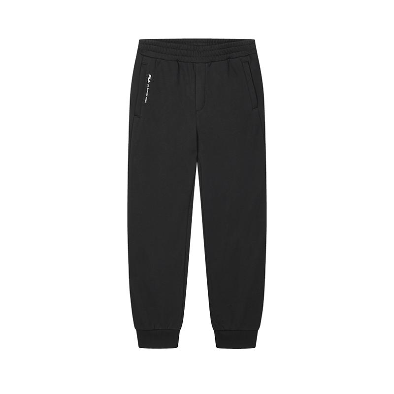 New FILA Knitted Sweatpants Men's Jet Black F11M449601FBK