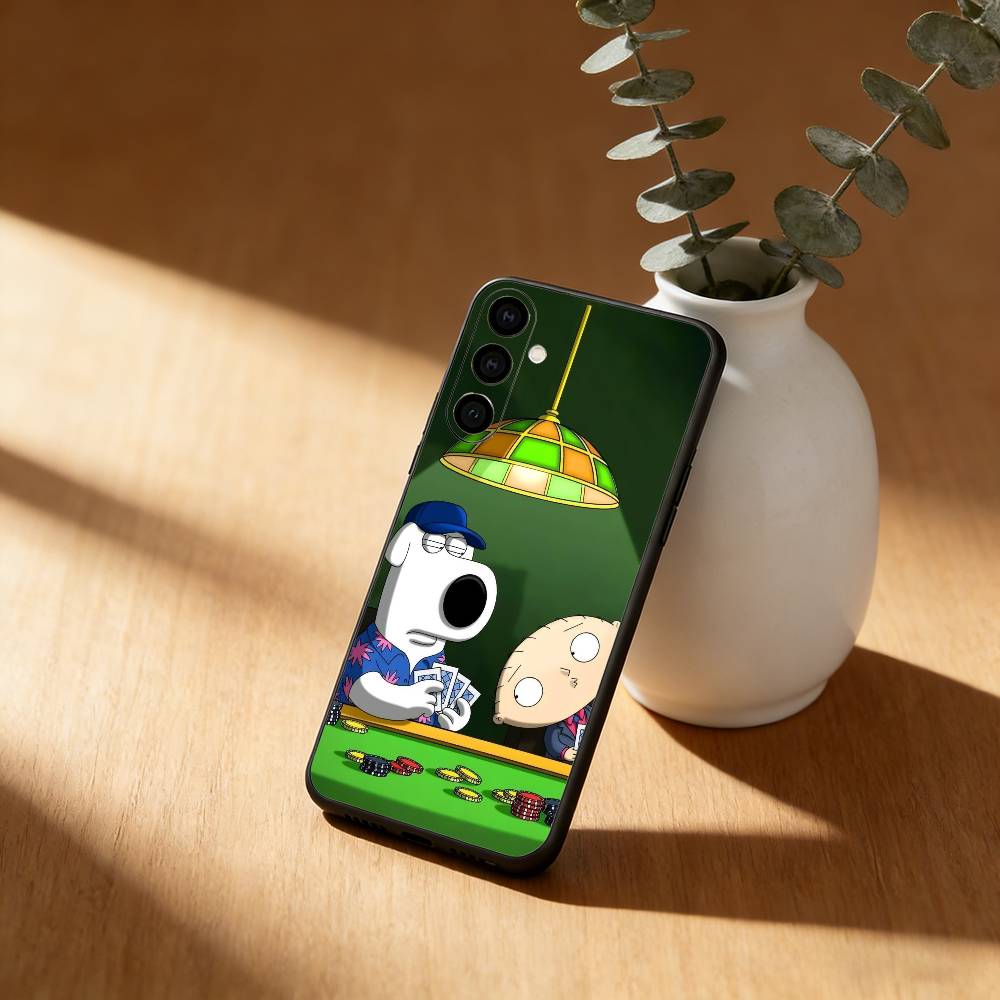 Cartoon F-Family Funny Guy Phone Case For Samsung Galaxy A91,80,73,72 ,71,53,52,32 ,31,22,21s,20,Soft Black Case