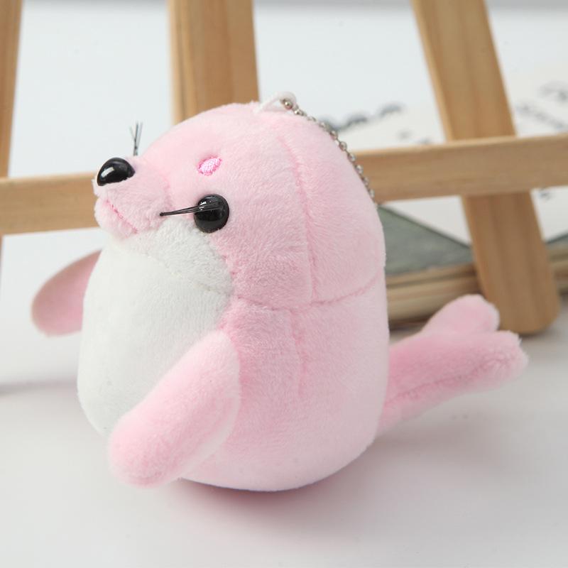 

Cartoon Plush Toy Creative Cute Little Seal Doll Plush Toy Quality Animal Seal Stuffed Toy Bag Key Pendant Mini Doll Funny Gifts розовый